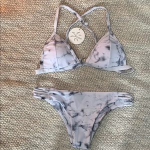 Marble gray bikini